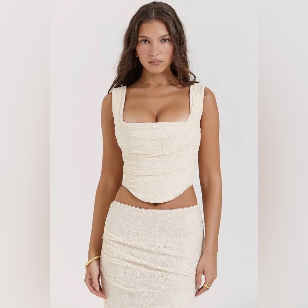 House of CB Vintage Cream Lace Corset